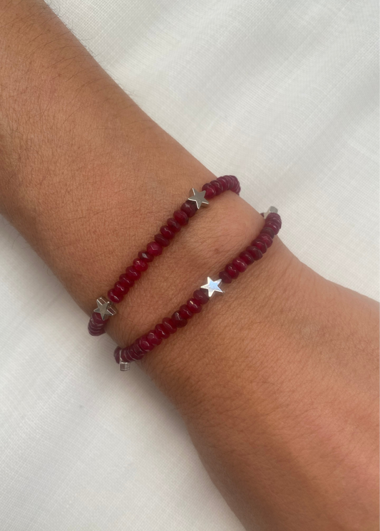 Pulsera doble estrellas